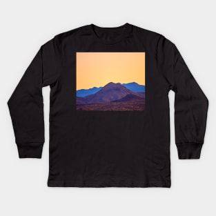 Sunset mountain Kids Long Sleeve T-Shirt